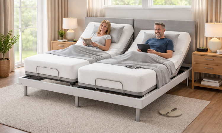 Dual Size Adjustable Bed Frame